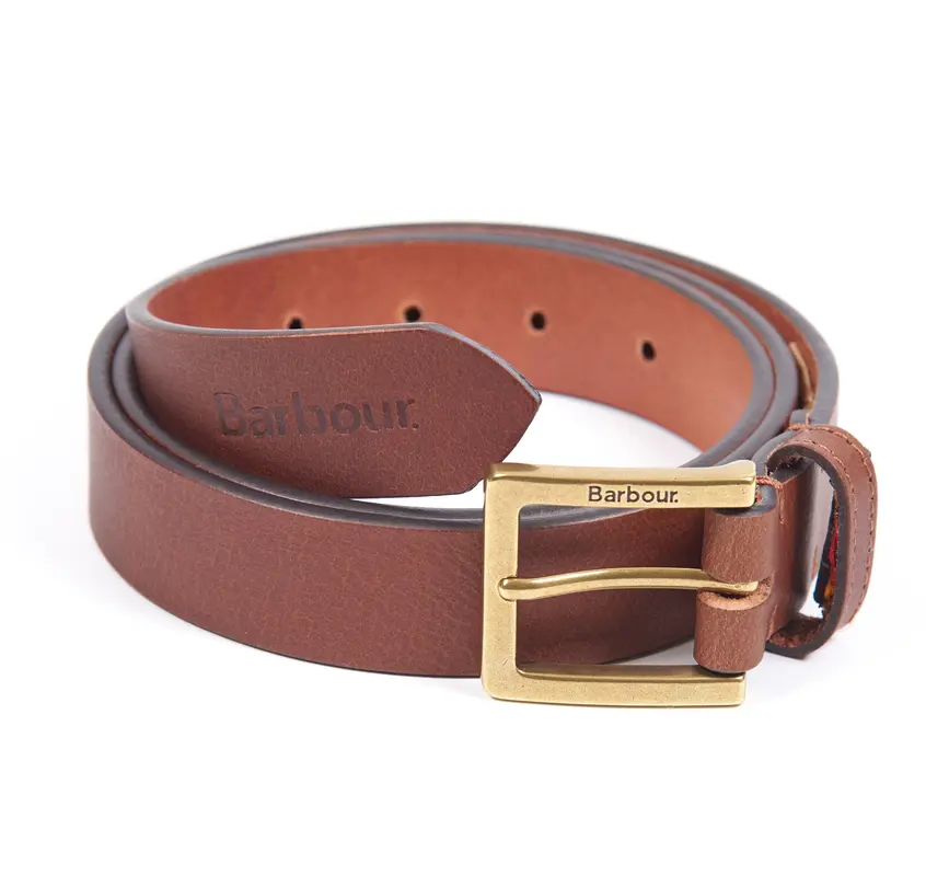 Cintura Barbour in Pelle / Marrone