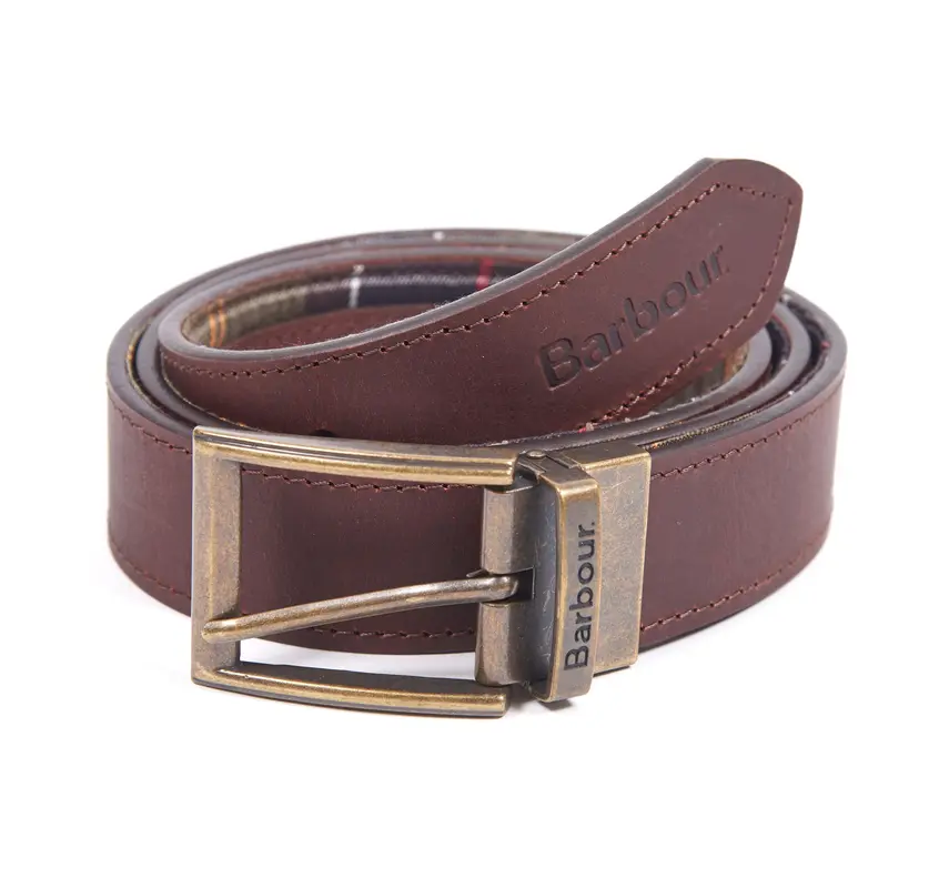Cintura Barbour reversibile / Marrone