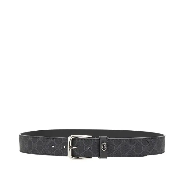 Cintura in GG Supreme con dettaglio logo