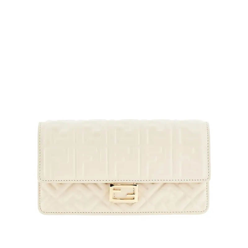 Clutch 'Baguette' in nappa goffrata FF