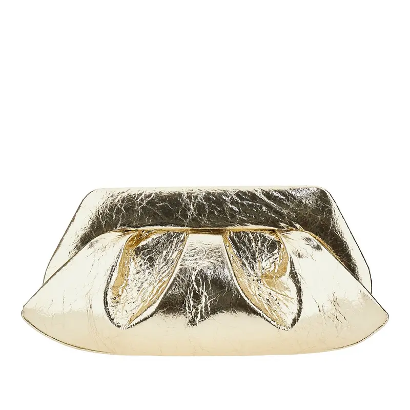 Clutch 'Emera' in pelle vegana metallizzata