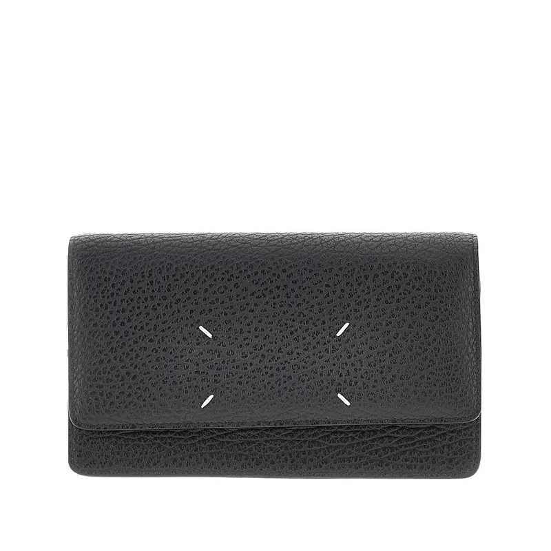 Clutch 'Four Stitches' in pelle con catena