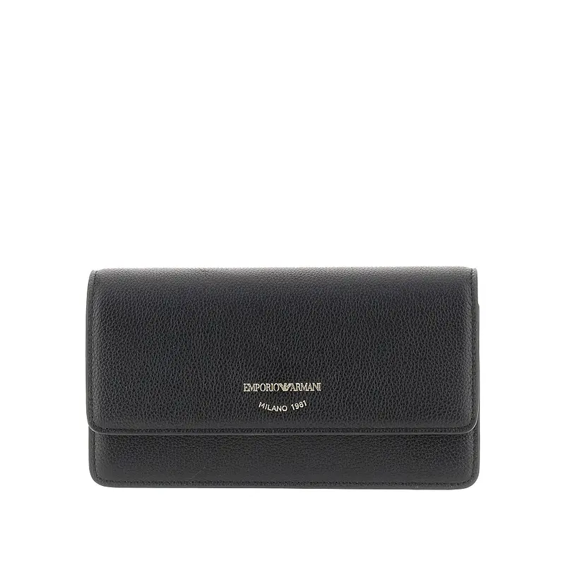 Clutch in pelle granata con catena