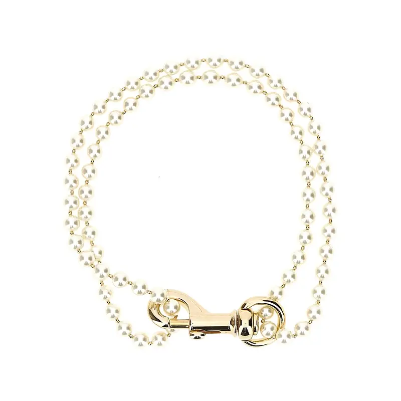 Collana di perle con moschettone