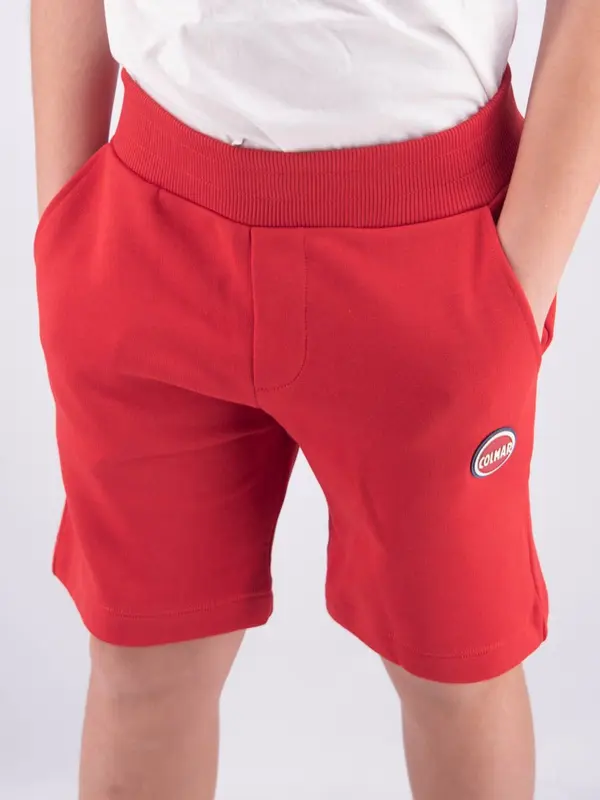 Colmar Bermuda in Felpa con Patch Logo