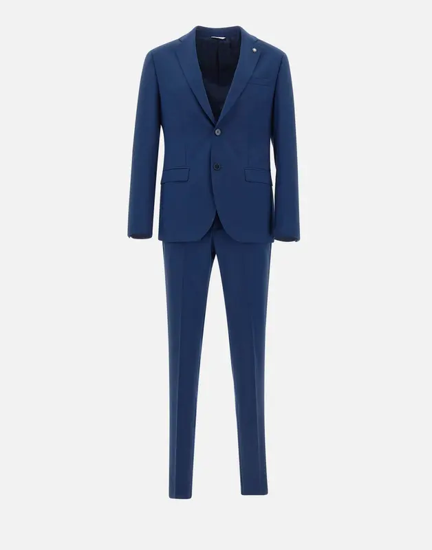 Completo due pezzi in lana stretch