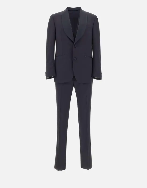 Completo tre pezzi in lana slim fit