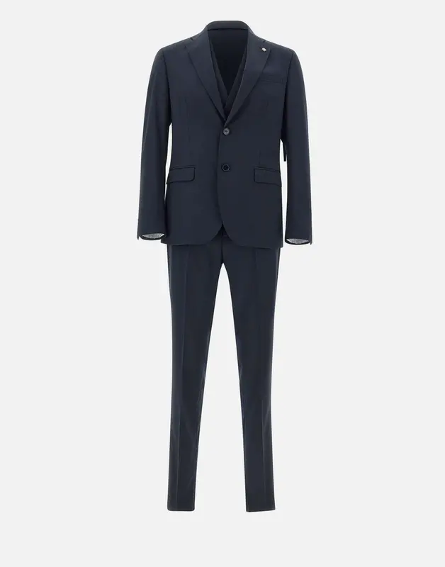 Completo tre pezzi in lana stretch