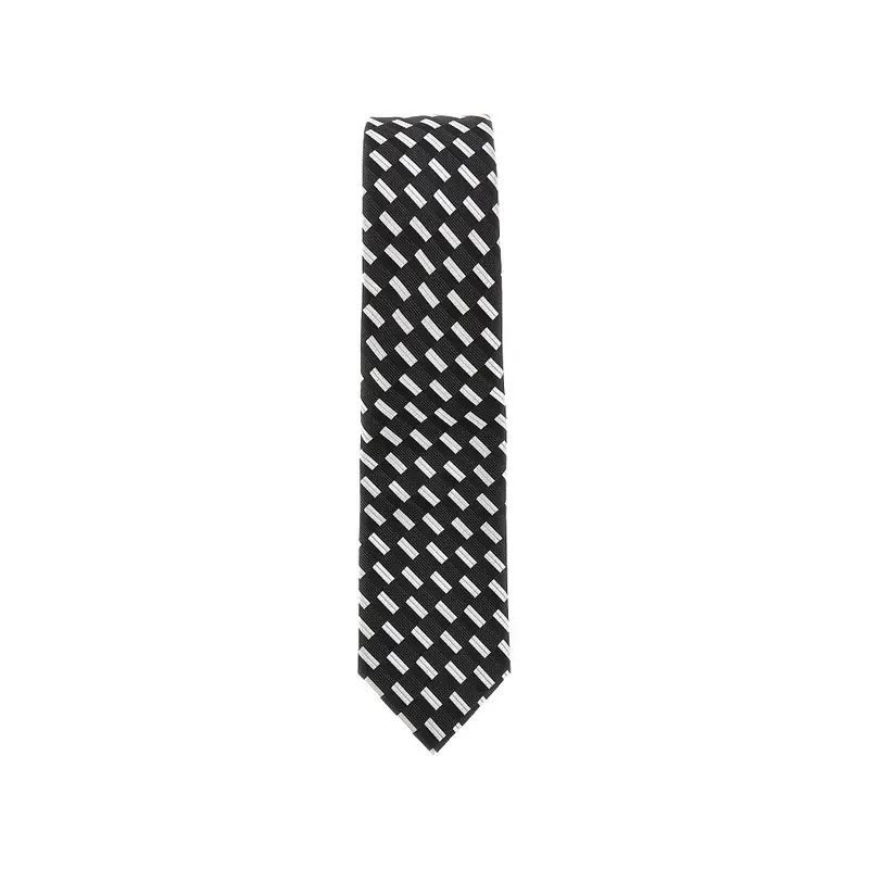 Cravatta in seta con motivo in jacquard