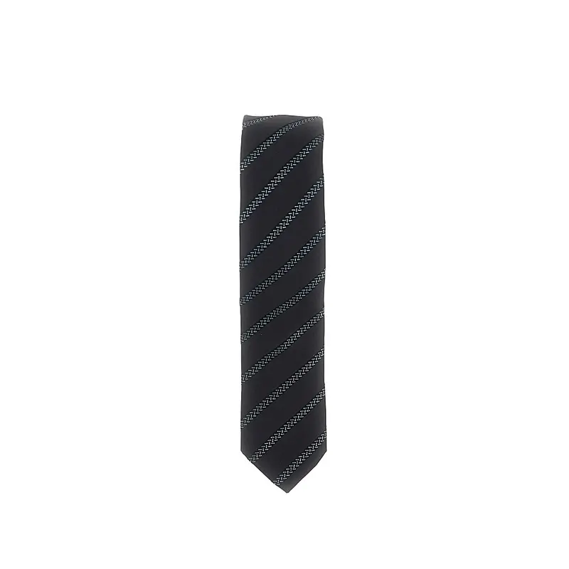 Cravatta in twill di seta con motivo jacquard