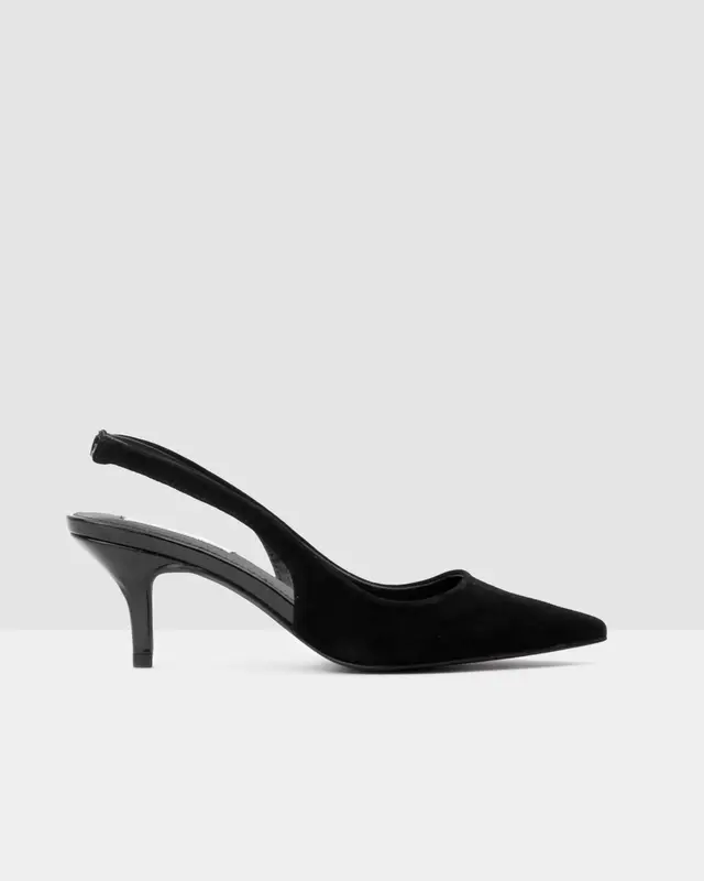 Décolleté Marks camoscio nero