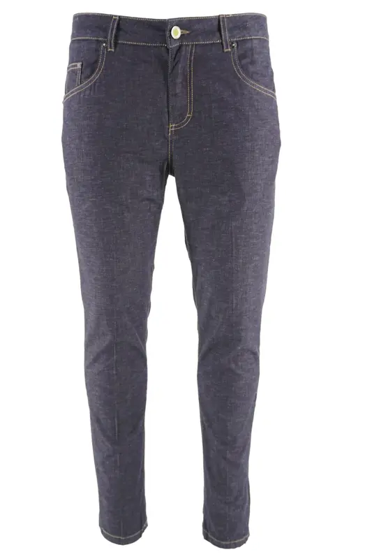 Denim in Cotone e Lino Modello Rocco / Jeans