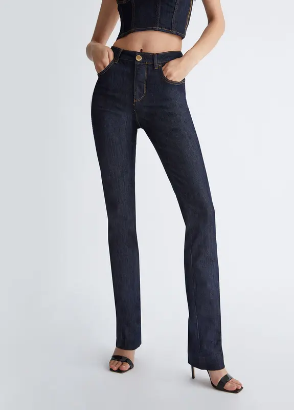 Denim Straight a Vita Alta / Jeans