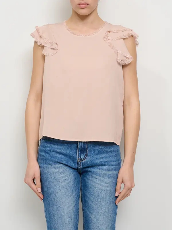DIXIE - BLUSA MANICA VOLA' - ROSA