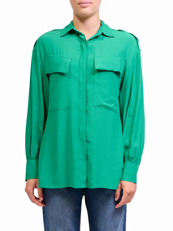 DIXIE - CAMICIA TASCHE - GREEN