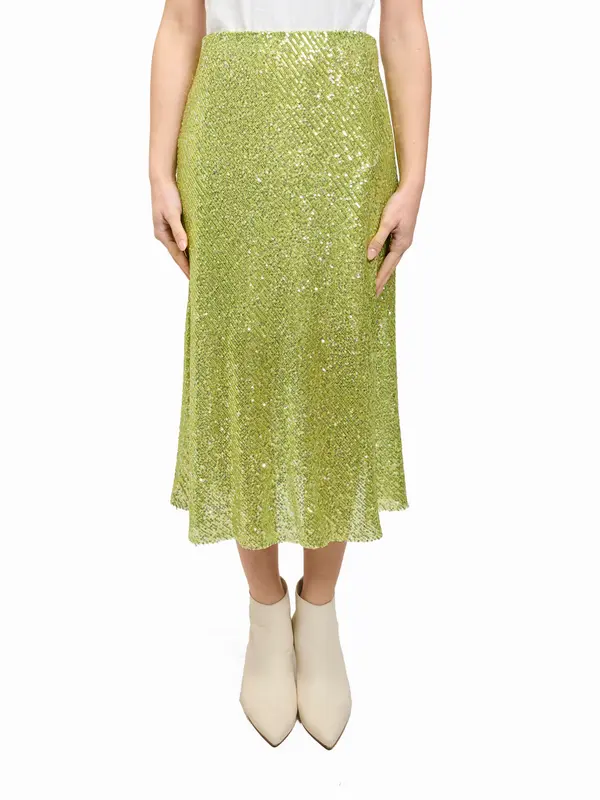 DIXIE - GONNA PAILLETTES - VERDE MELA