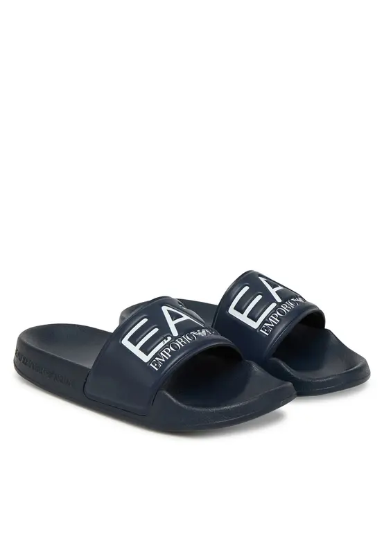 Ea7 armani Ciabatta Sliders con Maxi Logo