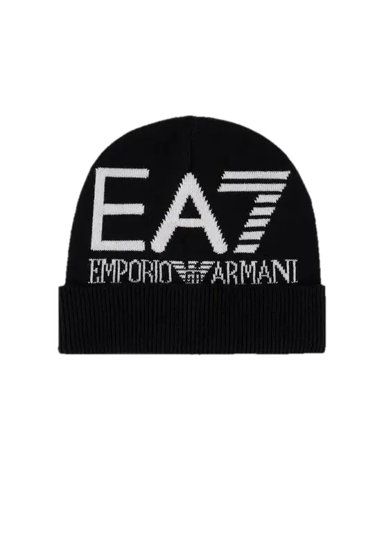 EA7 Berretto Junior Logo EA7 a Contrasto EA7 Emporio Arm