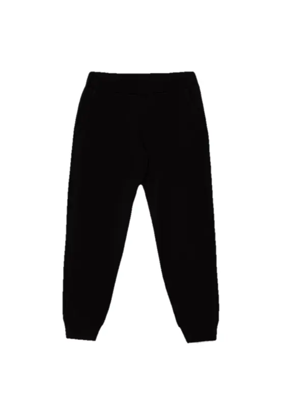 EA7 Pantaloni Bambina Comodi con Logo a Contrasto
