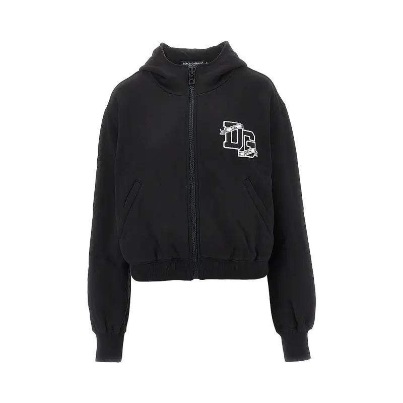 Felpa full-zip con patch logo