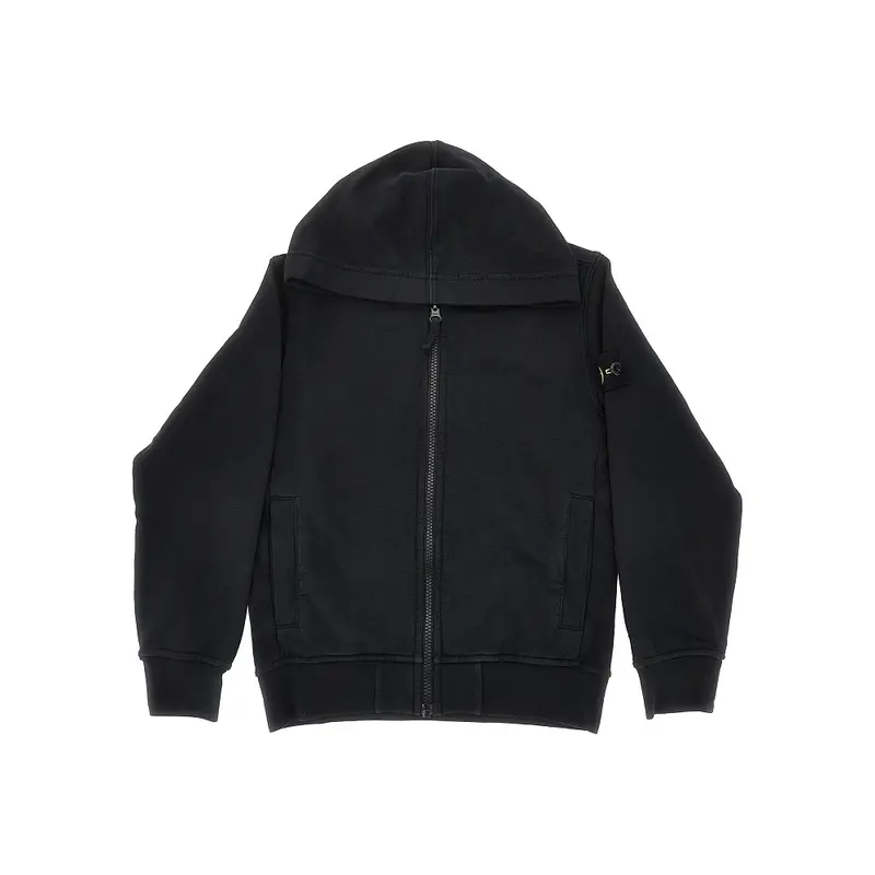 Felpa full-zip in cotone con Badge Logo