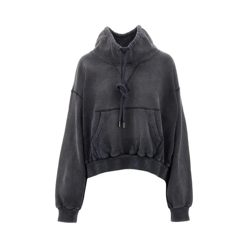 Felpa oversized con effetto scolorito