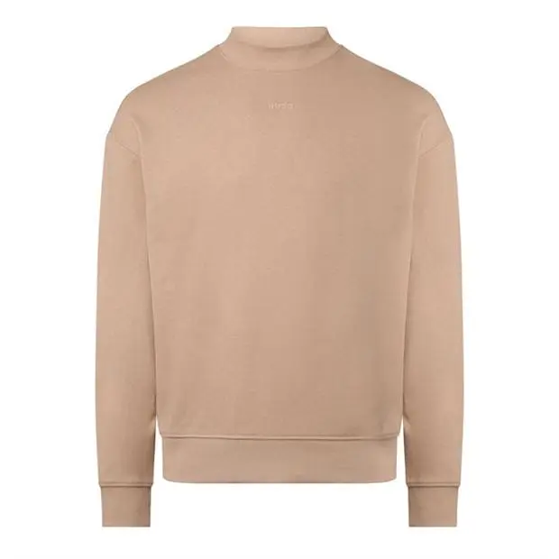 Felpa Relaxed Fit in Cotone / Beige