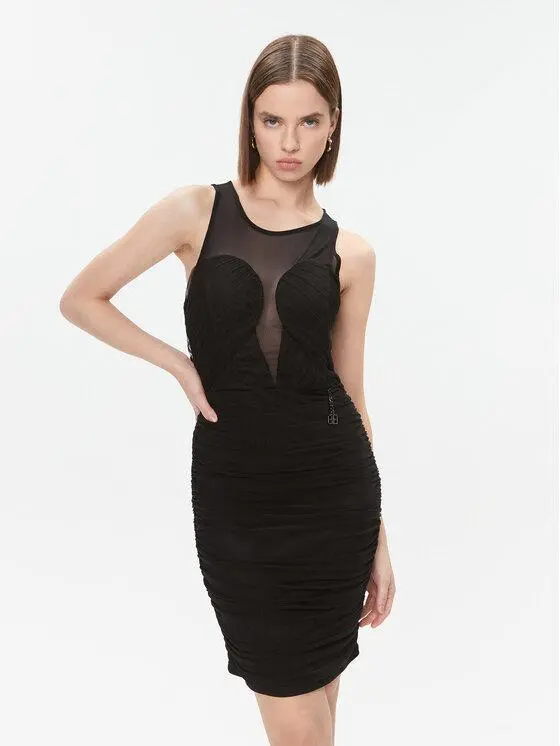 FRACOMINA MINI DRESS BLACK