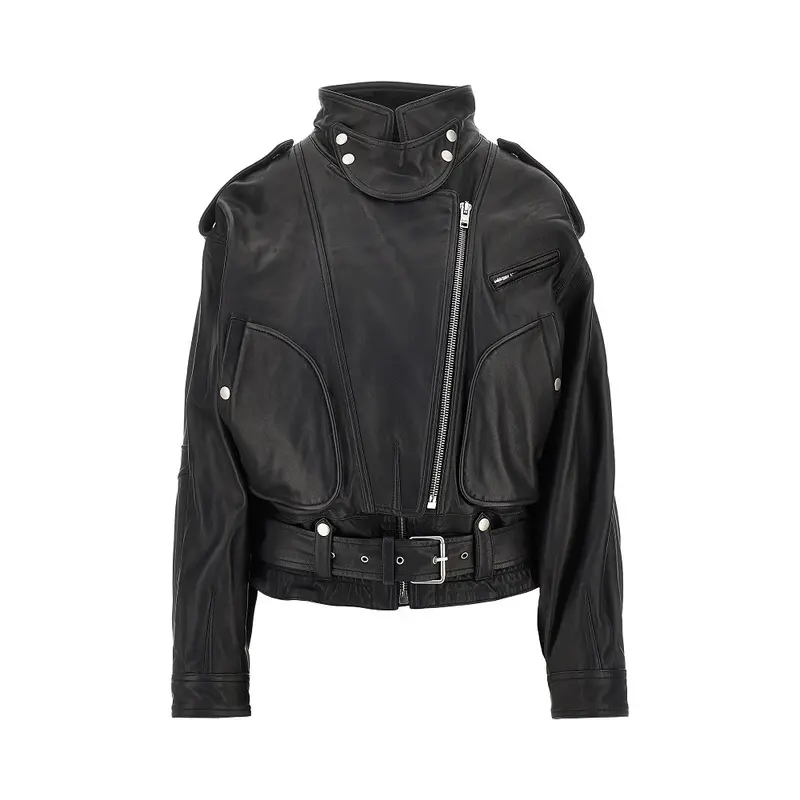 Giacca biker 'Farza' in pelle
