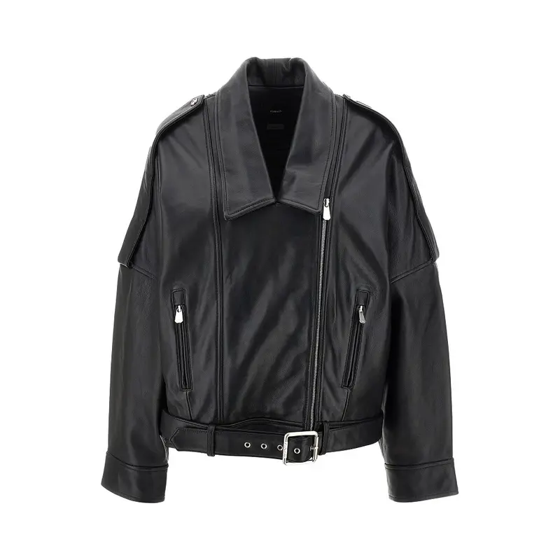 Giacca biker in nappa