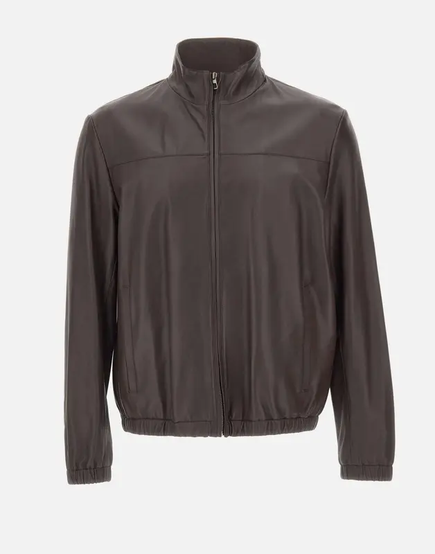 Giacca in pelle nappa
