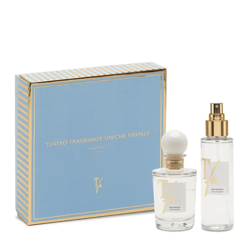 Gift Box Fragranza Ambiente 100ml + Fragranza Tessuti 100ml "Batuffolo"