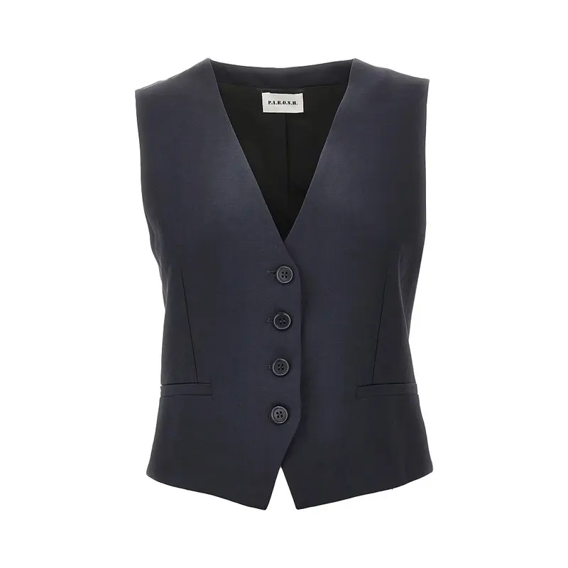 Gilet in misto lino