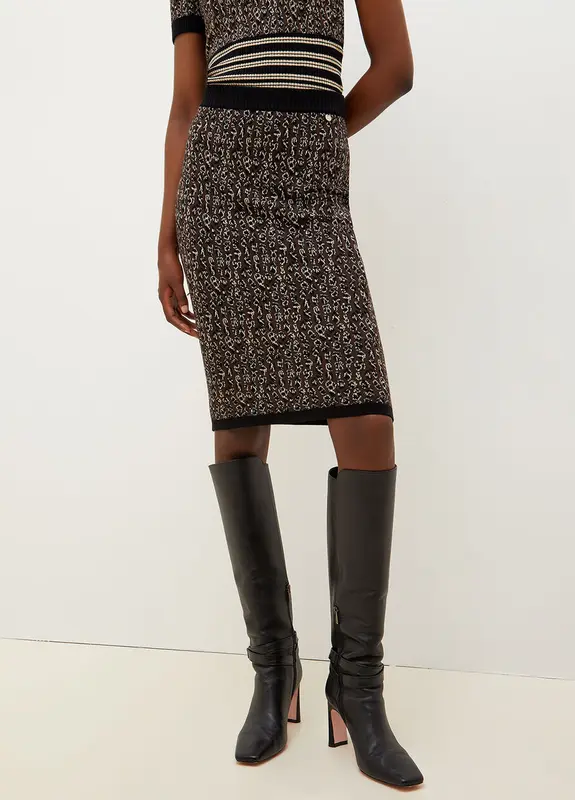 Gonna Animalier Liu Jo / Marrone