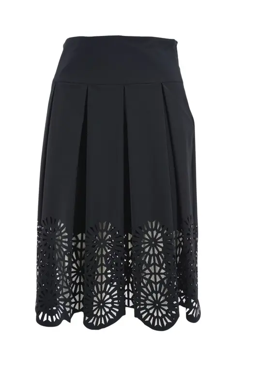 Gonna Skirt Hole Fold RRD / Nero