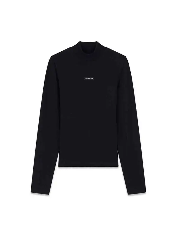 GUESS GJ PATCH LS MOCK NECK RIB TOP