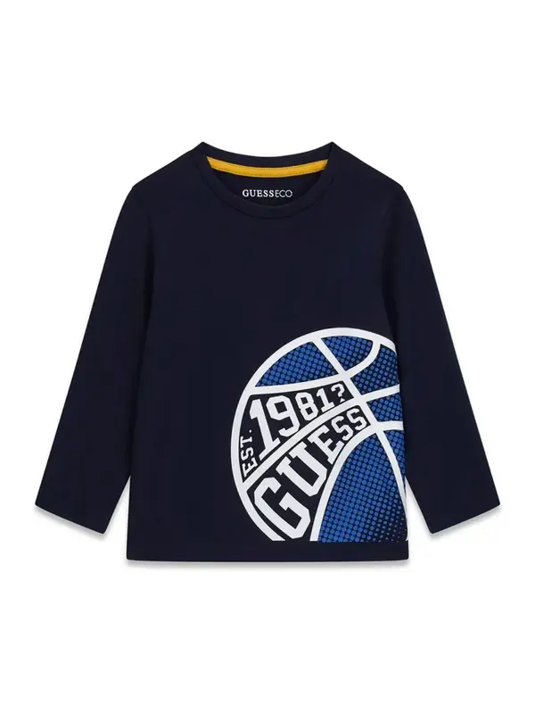 GUESS REGULAR LS T-SHIRT_LOGO