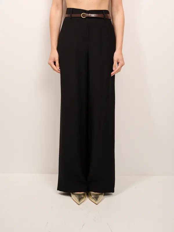 HAVE ONE - PANTALONE ELASTICO DIETRO - NERO
