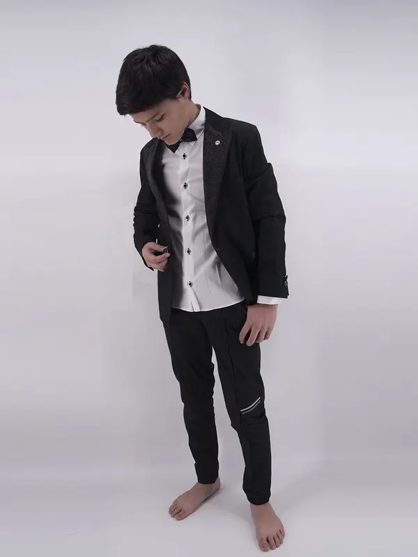 Hero Completo Elegante Black Sailor Giacca Camicia Pantalone Papillon