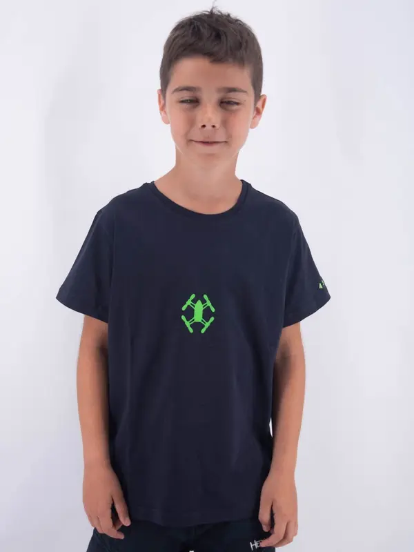 Hero T-shirt Over Fit Manica Corta Stampa Space Ricamo Leet