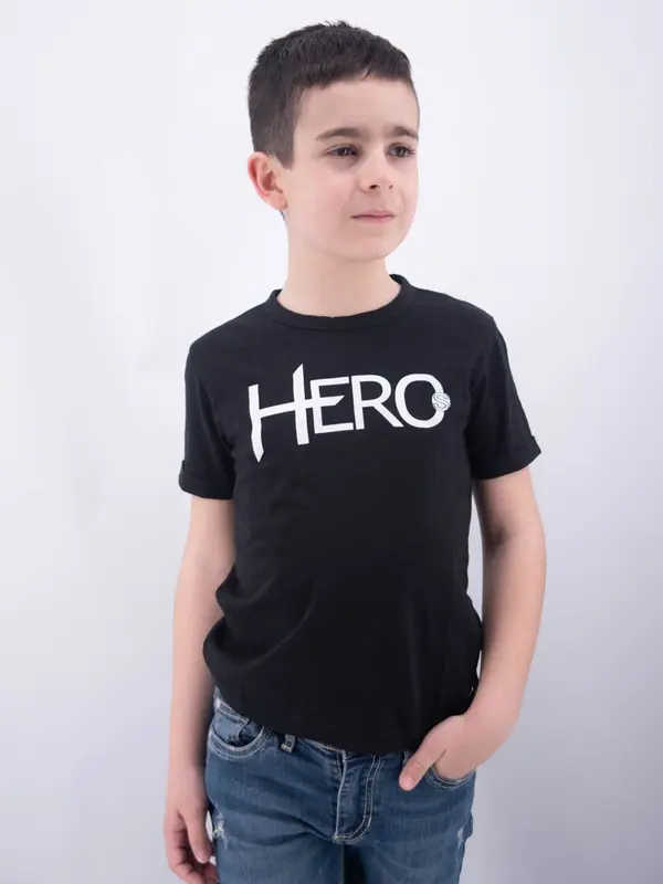 Hero T-shirt Slub Jersey G.d. C/stampa Collo Ragazzo