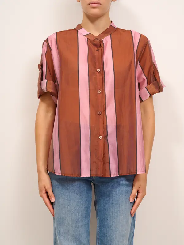 IDENTITY - CAMICIA RIGA - ROSA