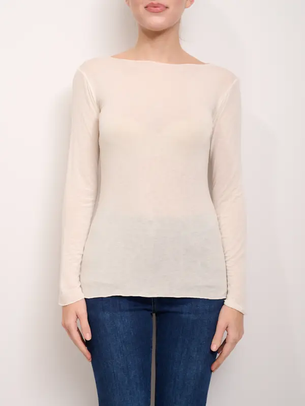 IDENTITY - MAGLIA CASHMIRINA - PANNA