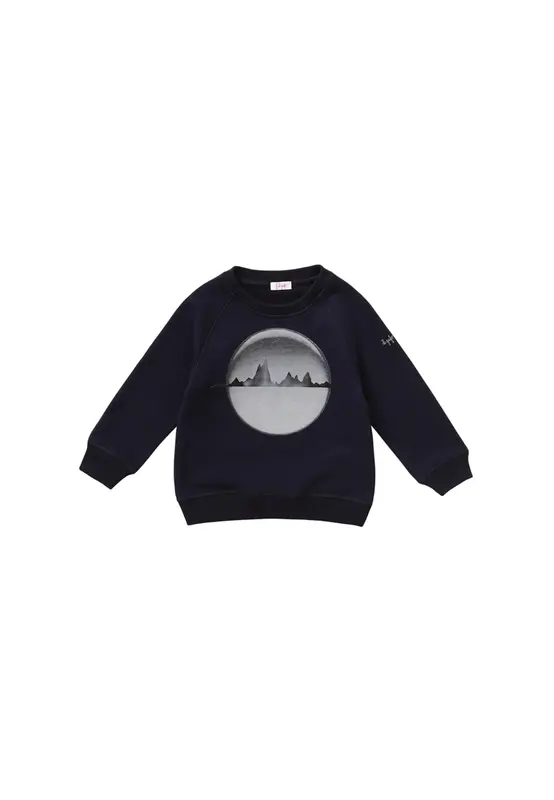 Il Gufo Girocollo Bambino Blu