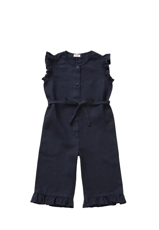 Il Gufo Salopette Bambina Blu