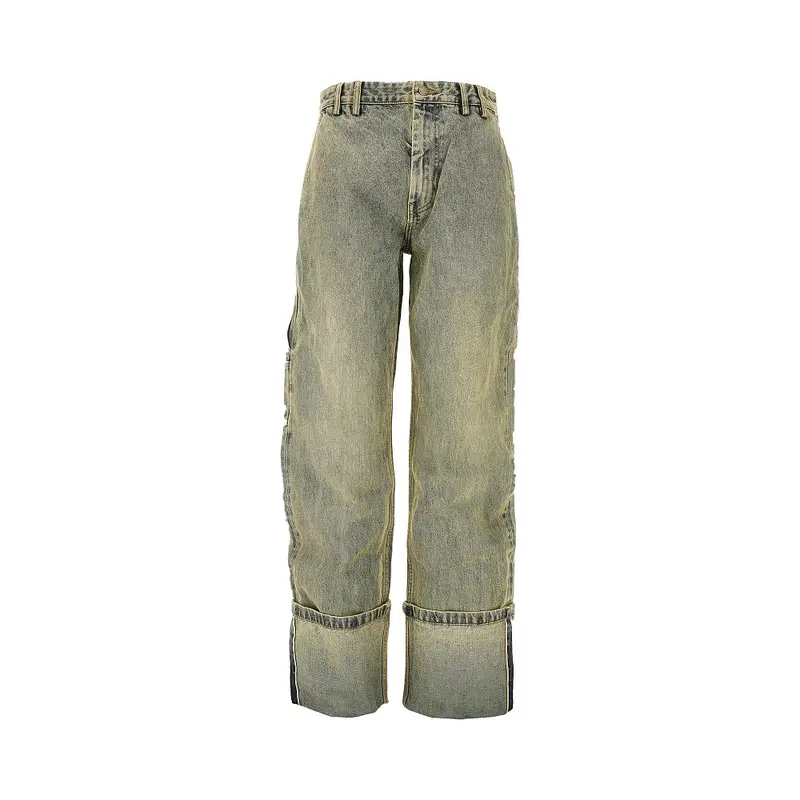 Jeans con risvolto
