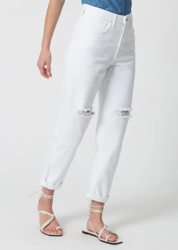 Jeans Kocca con Strappi / Bianco