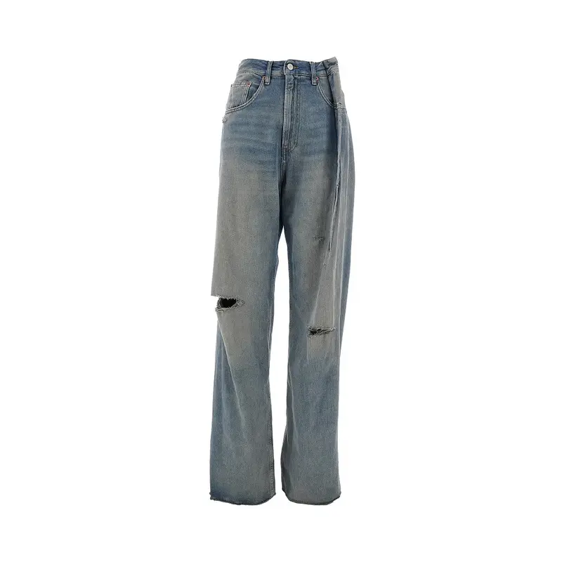Jeans Loose Fit in denim invecchiato