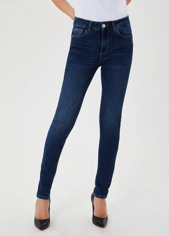 Jeans skinny a vita alta / Jeans