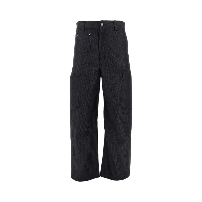 Jeans Slouchy Fit in denim jacquard